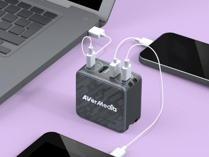 Actual product image AVerMedia Charging dock, EliteGO (GC313Pro) Black, 100W GaN, HD