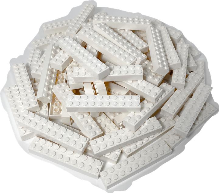Actual product image LEGO 2x10 tiles high white - Classic, Basic, City - White tiles 3006 NEW! Lot 100x (3006, LEGO Accessories)