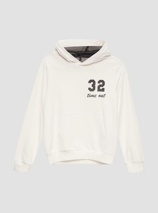 Produktbild s.Oliver Sweatshirt Kapuzen-Sweatshirt mit Mesh-Futter (M)