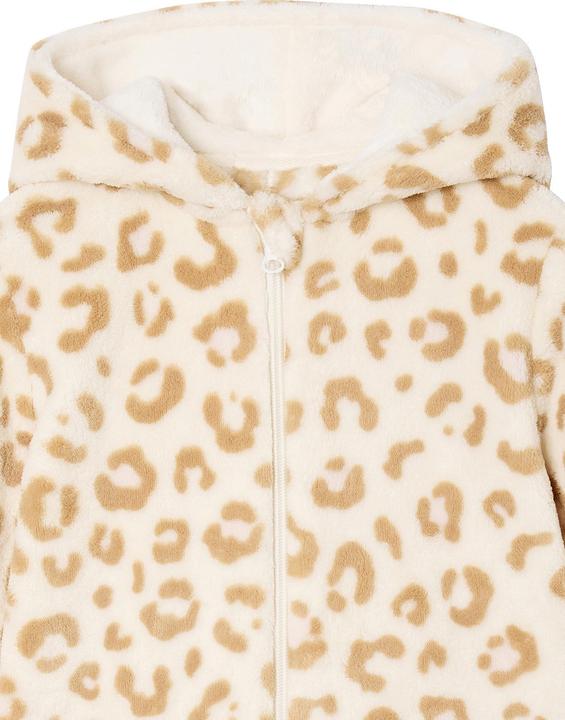 Produktbild Vertbaudet Schlafanzug mit Leo-Print und Kapuze aus Teddyfleece, Mädchen (92)