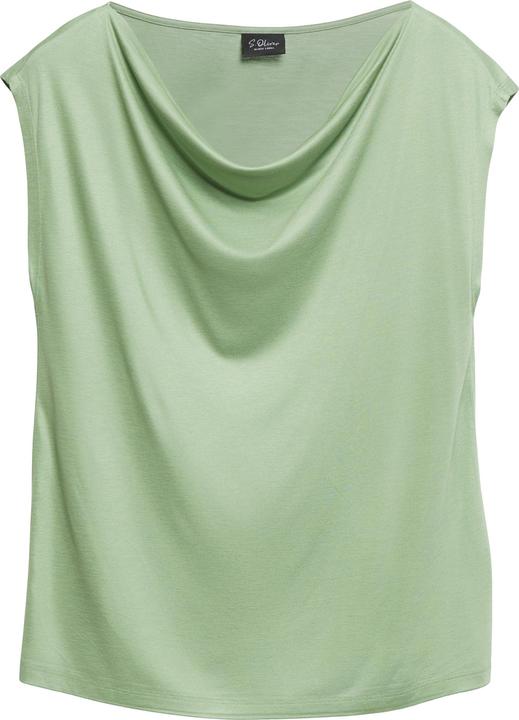 Produktbild s.Oliver Ärmelloses Shirt mit Wasserfallausschnitt (34)