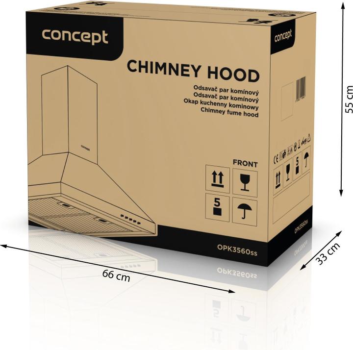 Actual product image Concept OPK3560SS (Wall hood)