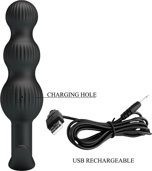 Image du produit Pretty Love - Sidney Analvibrator 10 Vibrationen Schwarz
