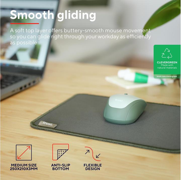 Produktbild Trust Boye Mouse Pad Eco Green (M)