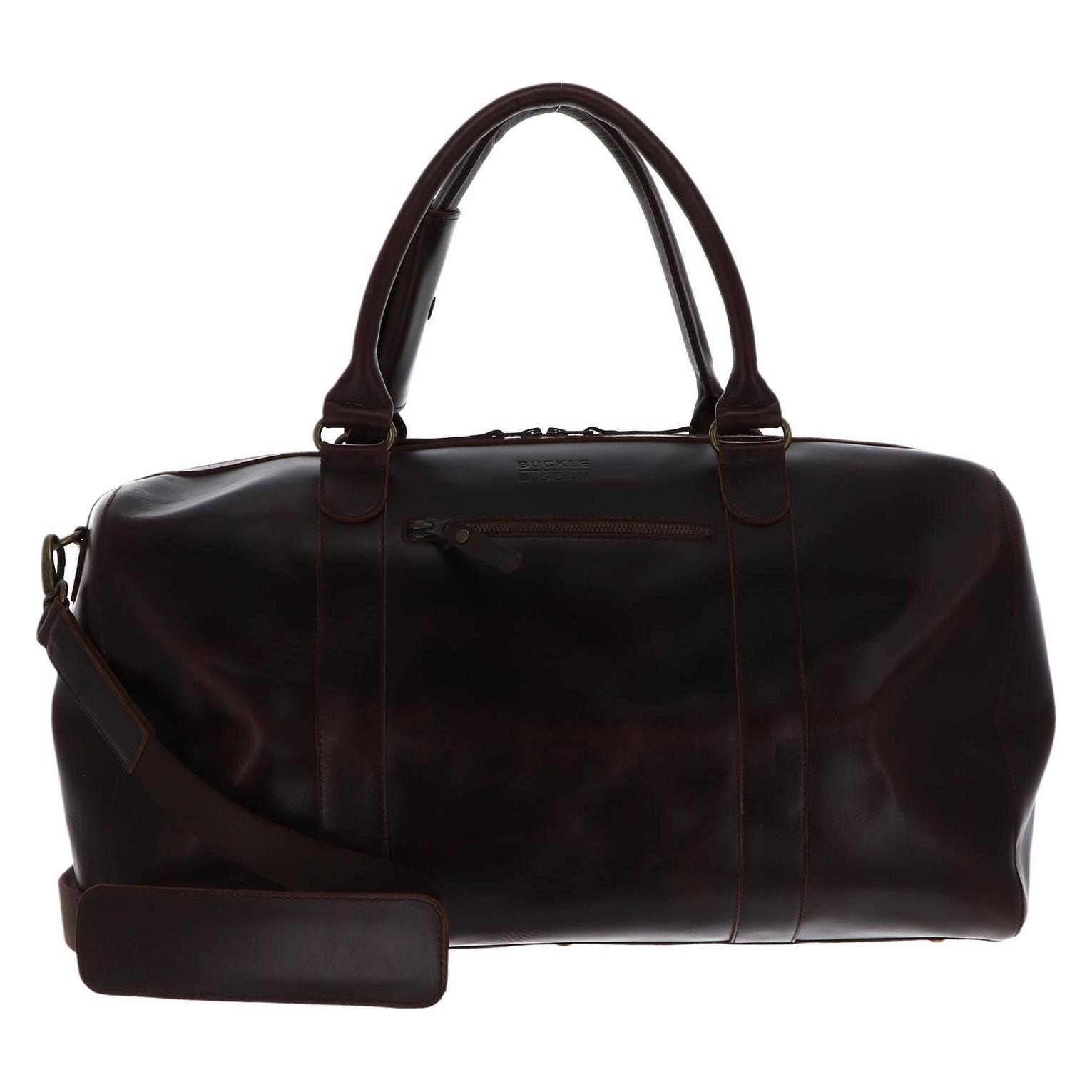 Buckle & Seam, Tasche, Weekender Willow Braun/Blau, Braun, (37 l)