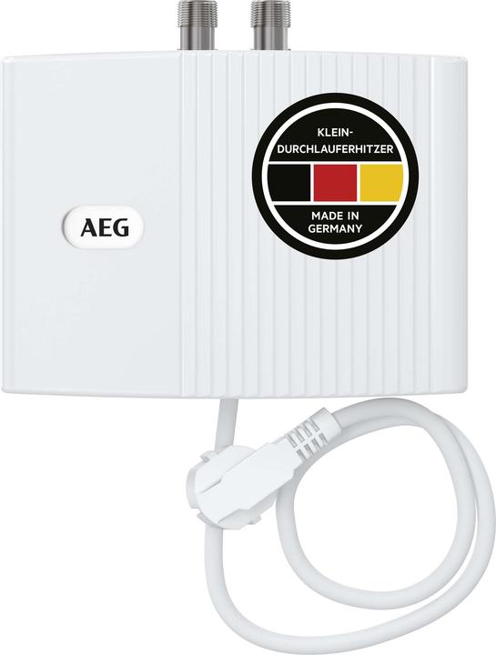 Produktbild AEG Haustechnik MTD 350 Klein-Durchlauferhitzer nur fürs Handwaschbecken Gäste-WC, 3,5 kW, mit Stecker, drucklos