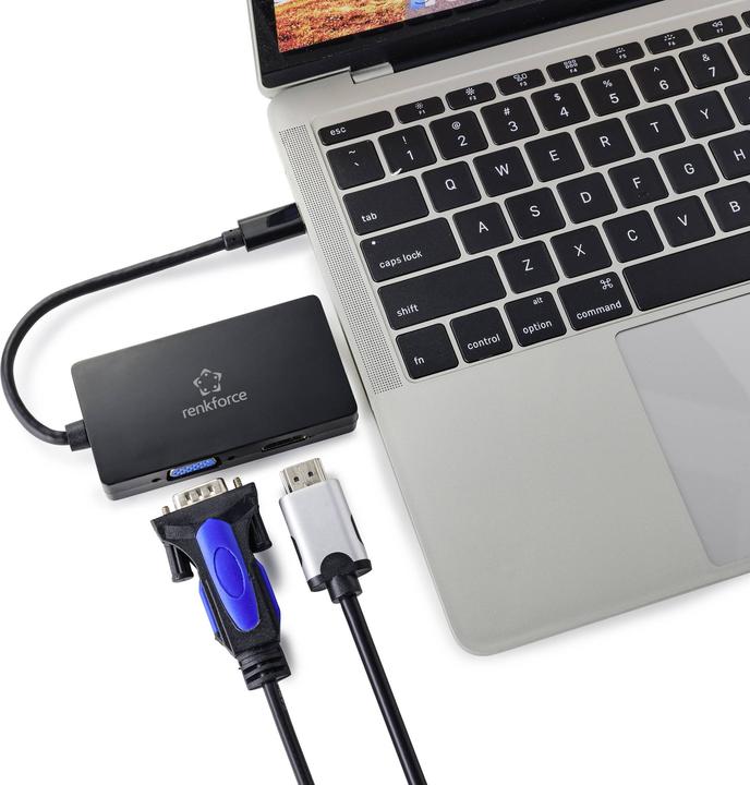 Produktbild Renkforce TV, Monitor Adapter (DVI, HDMI, USB Typ-C, VGA)