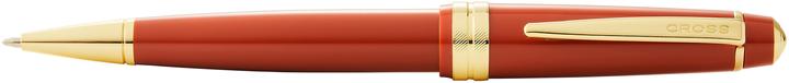 Productafbeelding Cross Balpen Kruis Bailey licht glanzend amberkleurig hars, goudkleurig afgewerkt in geschenkverpakking (Gouden fittingen, Amber)