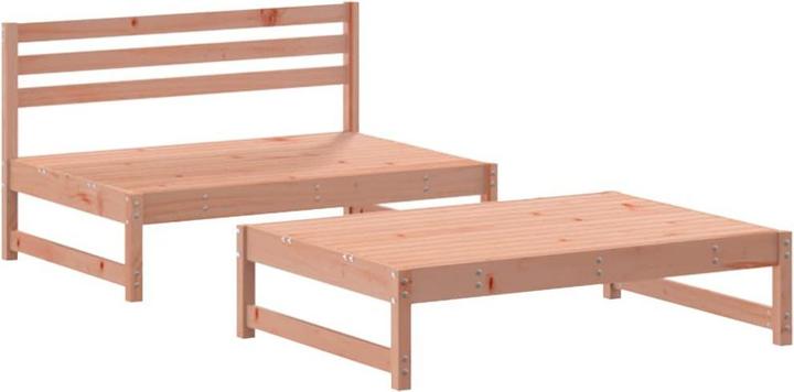 Produktbild vidaXL 2-tlg. Garten-Lounge-Set mit Kissen Massivholz Douglasie