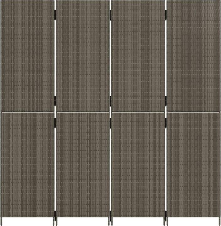 Immagine prodotto vidaXL Screen 4 pezzi in poly rattan grigio,Colore: Grigio,Materiale: Poly
