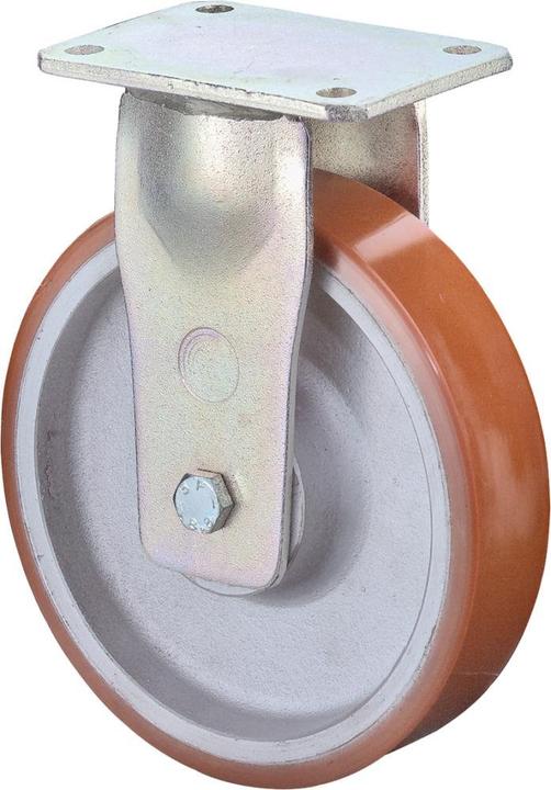 Produktbild BS Rollen Schwerlast-Bockrolle D.85mm Trgf.800kg Guss-PU Platte L190xB175mm