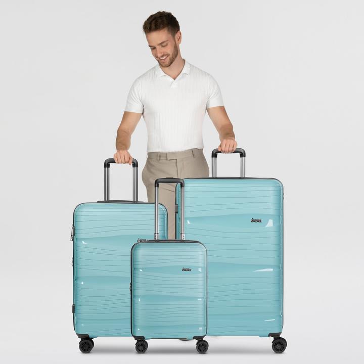Produktbild D&N Travel Line 4300-Plus 4 Rollen Kofferset 3-teilig mit Dehnfalte (191 l)