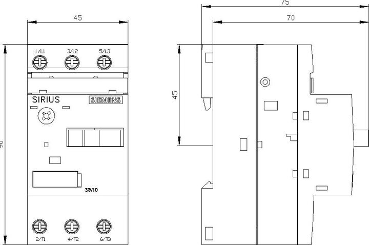 Produktbild Siemens Motorschutzschalter 0,14-0,2A
