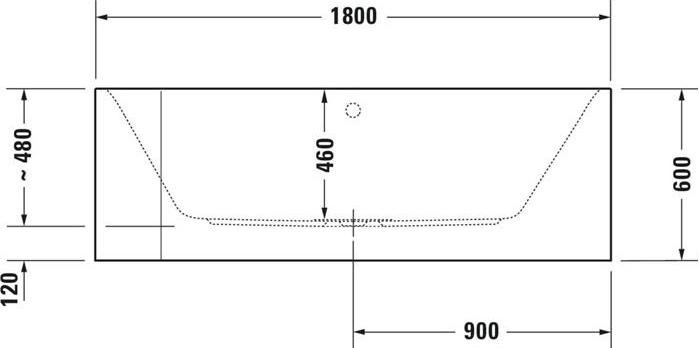 Actual product image Duravit Whirlpool bath HAPPY D.2 PLUS 180x80 white corner right acrylic cladding grp s (180 cm, 80 cm)