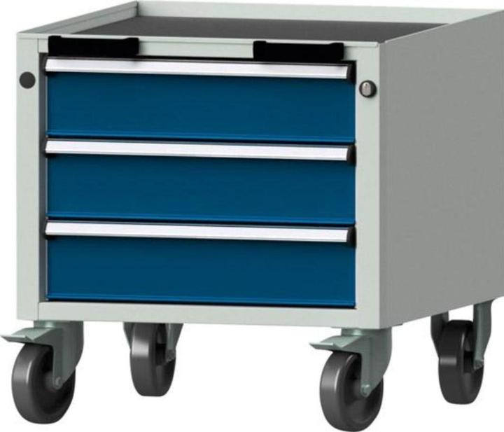 Immagine prodotto Anke Cassettiera con rotelle, alt. x largh. x prof. 575 x 570 x 615 mm, 3 cassetti (Metallo)