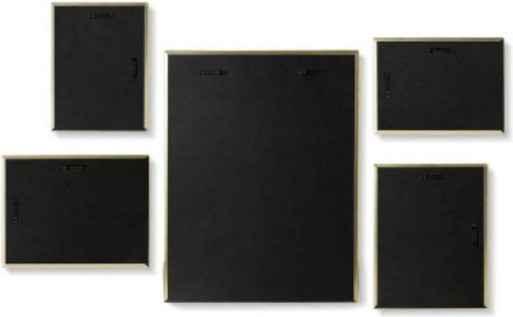 Produktbild Umbra Matinee Gallery Bilderrahmen 5er-Set (10 x 15 cm, 13 x 18 cm, 15 x 21 cm, 18 x 23 cm, 20 x 25 cm)