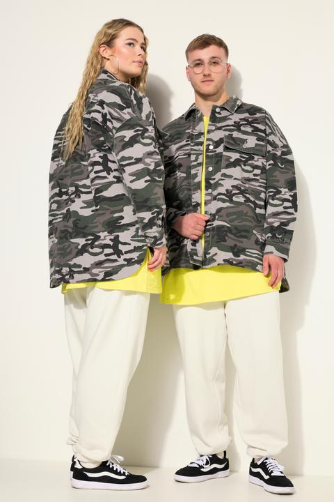 Immagine prodotto Studio Untold Camicia unisex dal taglio oversize con camouflage (M)