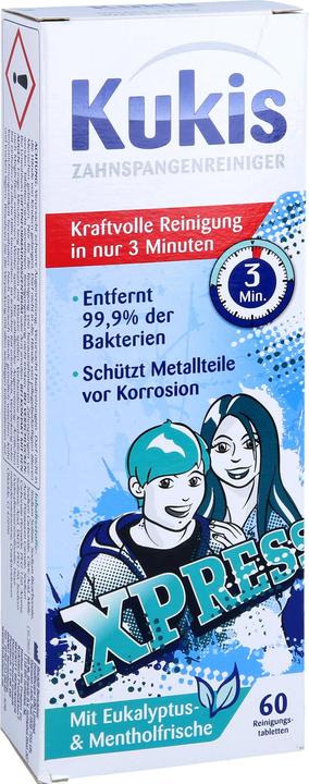Actual product image Kukis Reckitt Benckiser Braces Cleaner Cleaning Tablets, 60 pcs. tablets