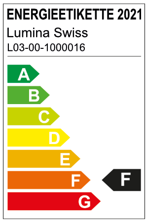 Energie-Label Lumina Swiss Solar LED Hängeleuchte mit Fernbedienung (600 lm, IP54)