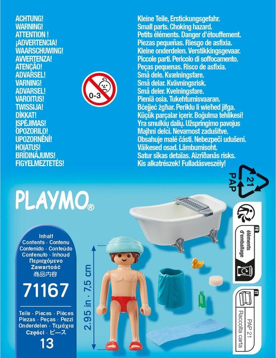 Immagine prodotto Playmobil Uomo nella vasca da bagno (71167, Playmobil Special Plus)