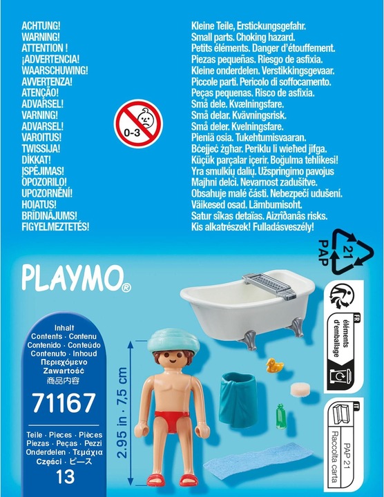 Produktbild Playmobil Mann in der Badewanne (71167, Playmobil Special Plus)