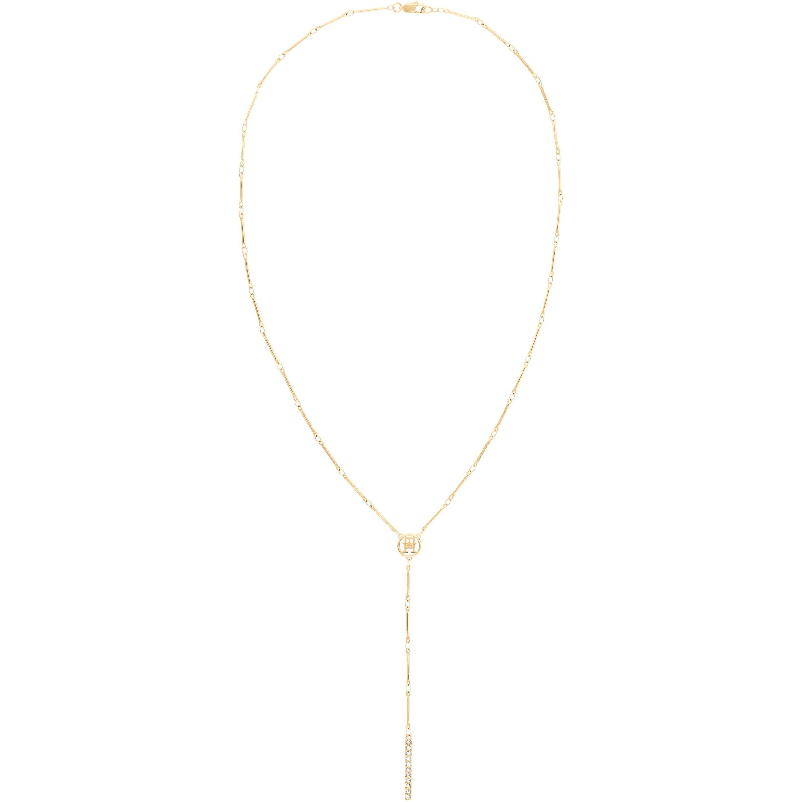 Tommy Hilfiger - Modern Gold Plated Bar Chain Necklace 2780998, Cordino per smartphone, Oro