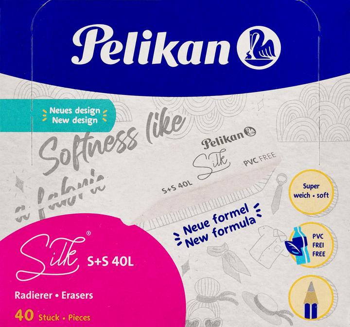 Produktbild Pelikan Kunststoff-Radierer S+S 40L, weiá