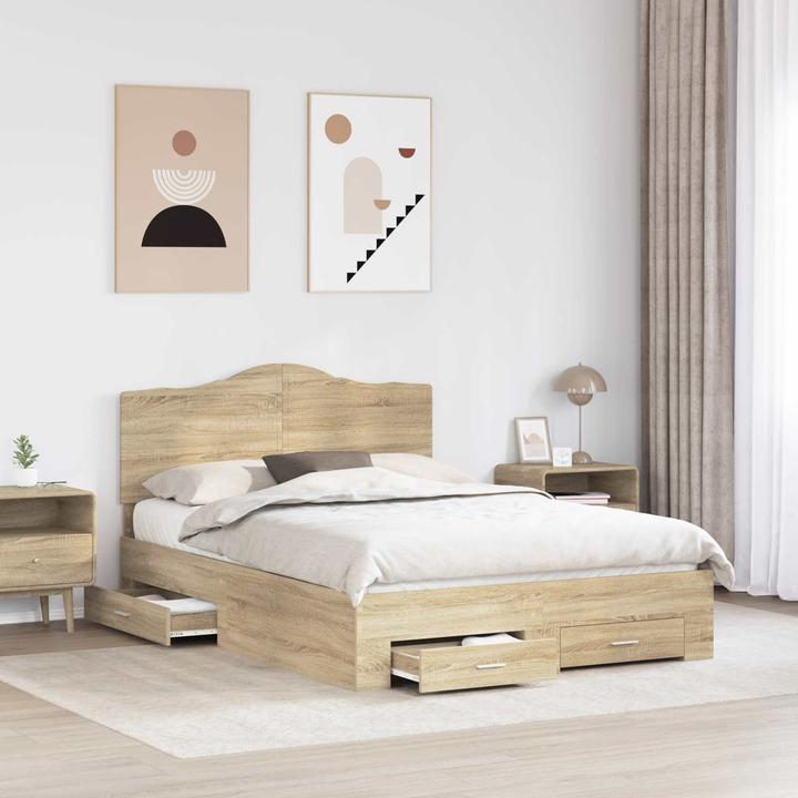 Image du produit vidaXL Moderner Bettrahmen (140 x 190 cm)