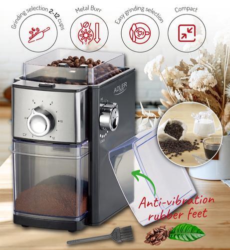 Immagine prodotto Adler AD 4448 Macinacaffè nero