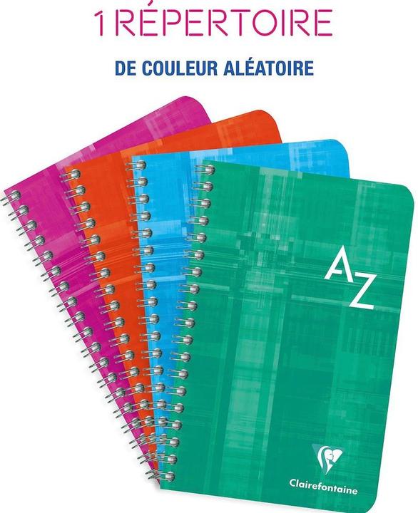 Image du produit Clairefontaine Cahier à spirales avec index (Spécial, Quadrillé, Couverture rigide)