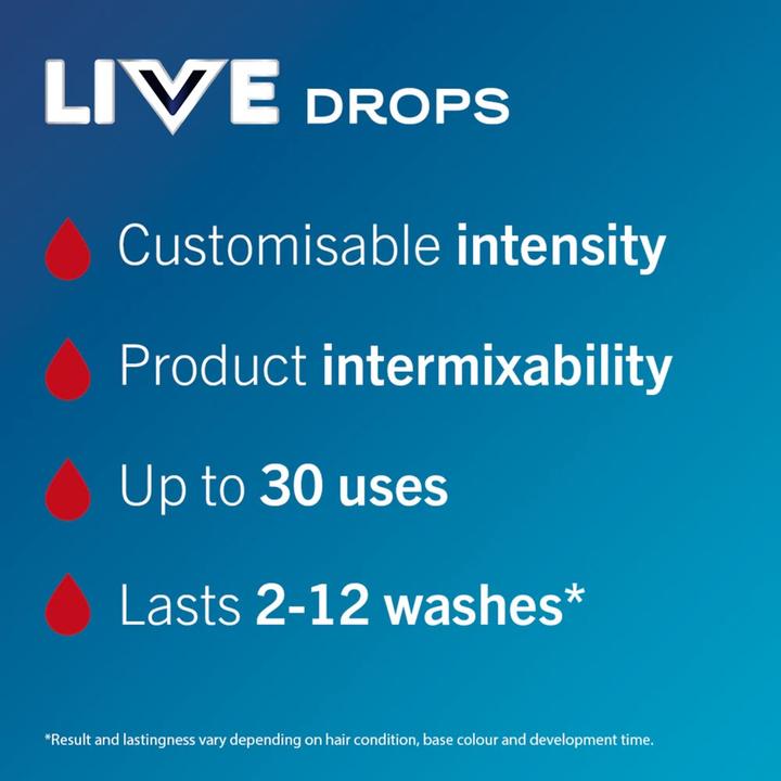 Produktbild Schwarzkopf LIVE Drops Haarfarbe waschbar - Feuriges Rot 30 ml (Feuriges Rot)