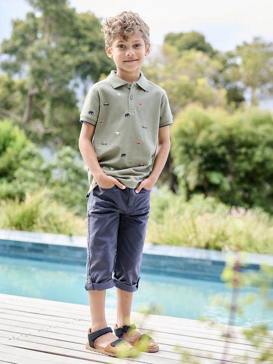 Immagine prodotto Vertbaudet Jungen Poloshirt mit Allover-Print (128)