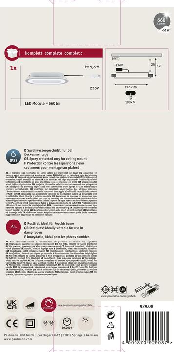 Produktbild Paulmann Einbauleuchte Premium Whirl Set (300 lm)