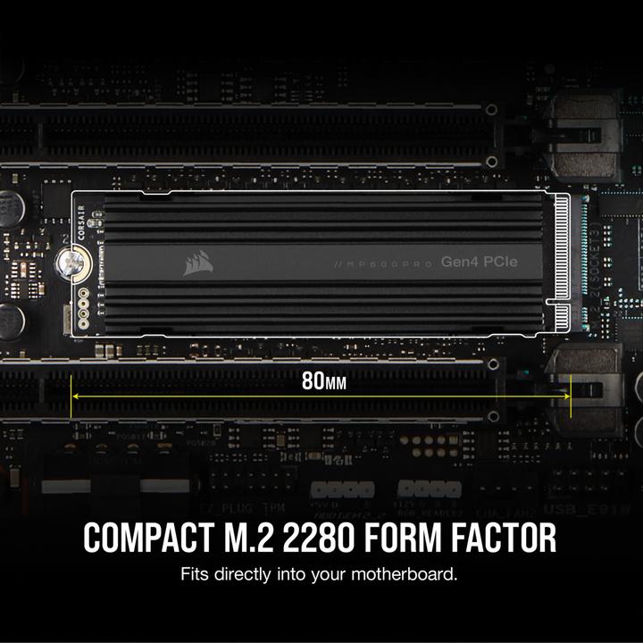 Actual product image Corsair MP600 Pro (4000 GB, M.2 2280)