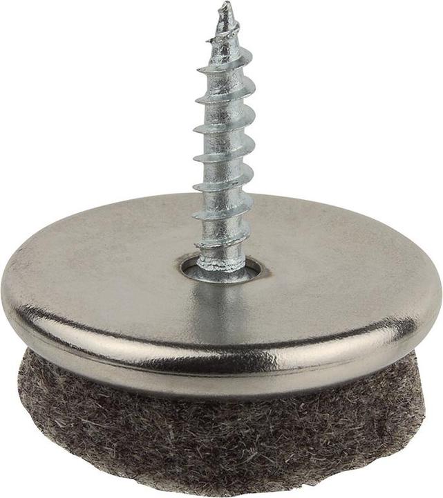 Produktbild NoName Filzgleiter mit Schraube grau 20mm (Filzgleiter)