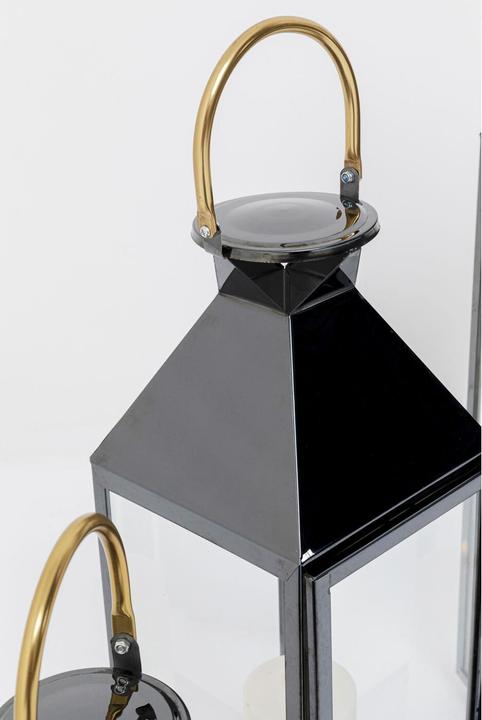 Immagine prodotto Kare Design Lanterna Giardino Oro Nero (4/set)