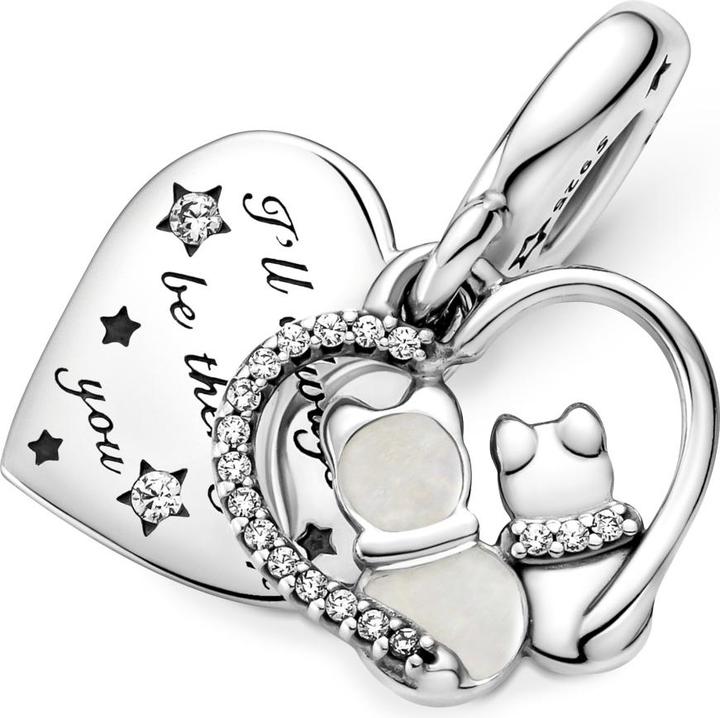 Produktbild Pandora Hänger Katzen & Herzen (Silber 925, Emaille)
