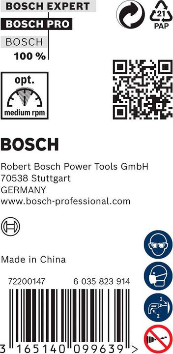 Actual product image Bosch Professional Zubehör PRO Wood Wood twist drill, 12 x 340 x 400 mm (10 mm)