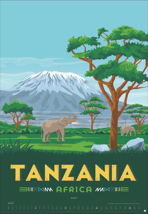 Produktbild Travel the World Posterkalender 2026