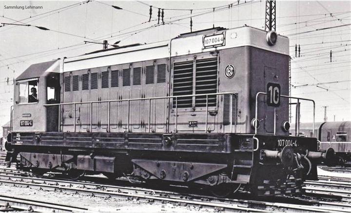 Actual product image Piko 52420 H0 DR class 107 diesel locomotive (Track IV)