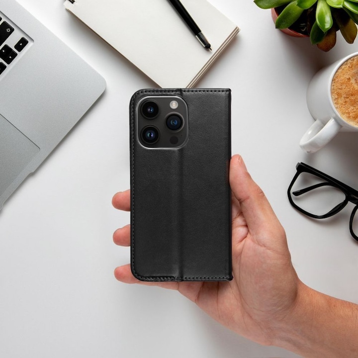 Produktbild OEM Book case SMART MAGNETO Book case for IPHONE 15 Pro Max black (Apple iPhone 15 Pro Max)