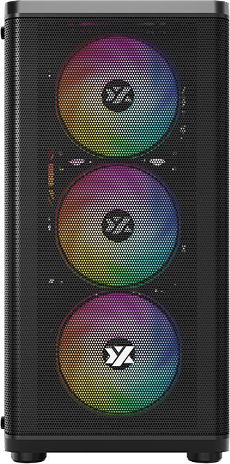 Actual product image xyz Torre Matx Airone 60 Mesh Lite Black (mATX)