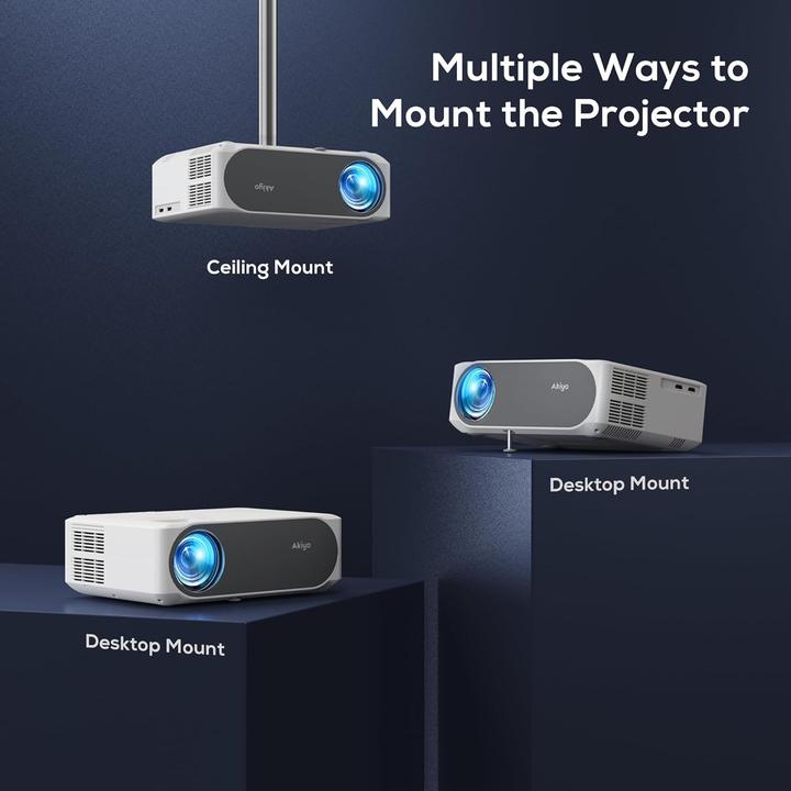 Image du produit Akiyo Heimkino Beamer mit Bluetooth (Full HD, 20000 lm)