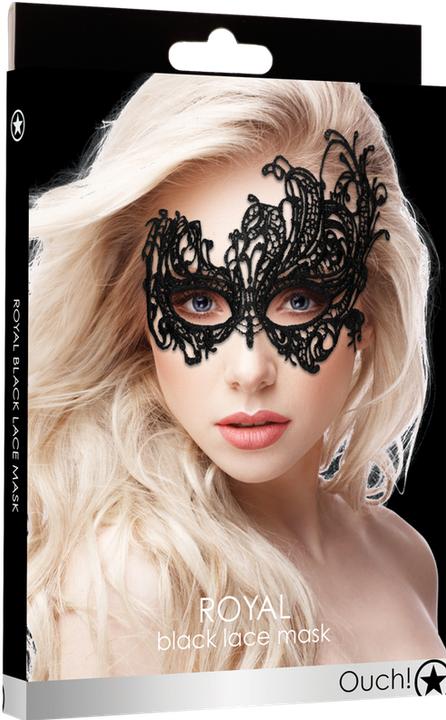 Actual product image Ouch! Royal Black Lace Mask