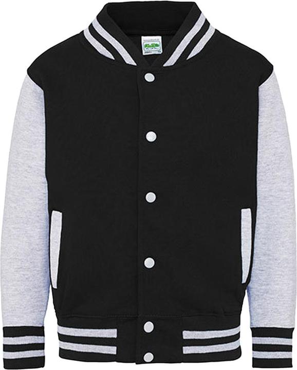 Actual product image Awdis Childrens/Kids Heather Varsity Jacket (128)