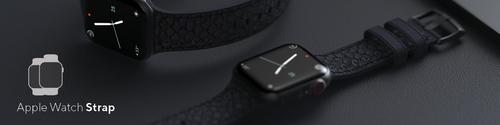 Produktbild Njord Vindur Watch Strap for Apple Watch 44/45mm (45 mm, Veganes Leder, Edelstahlverschluss, Lachsleder)