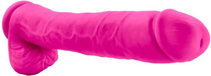 Actual product image Blush Novelties Au Naturel Bold Daddy Realistic 14 Inch Suction Cup Harness Compatible FlexiShaft Se