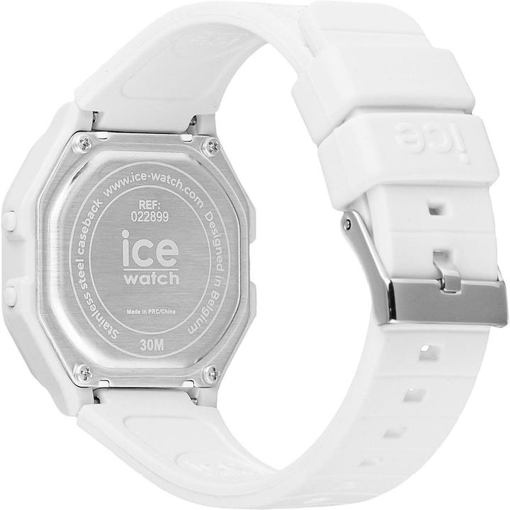 Produktbild ICE Watch Ice Digit Retro White Small (Chronograph, Digitaluhr, 32 mm)
