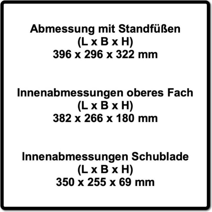 Produktbild Festool Systainer T-LOC SYS-COMBI 3 Werkzeugkoffer 2 Stk. ( 2x 200118 ) 396 x 296 x 322 mm