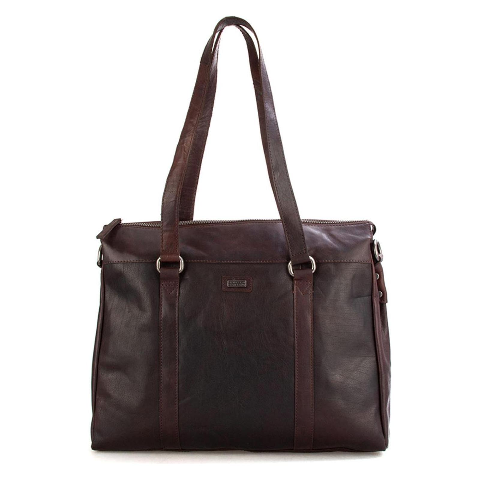 Spikes & Sparrow, Damen, Handtasche, Bronco Business Bag, Braun